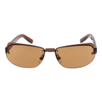 Brown Metal Sunglasses