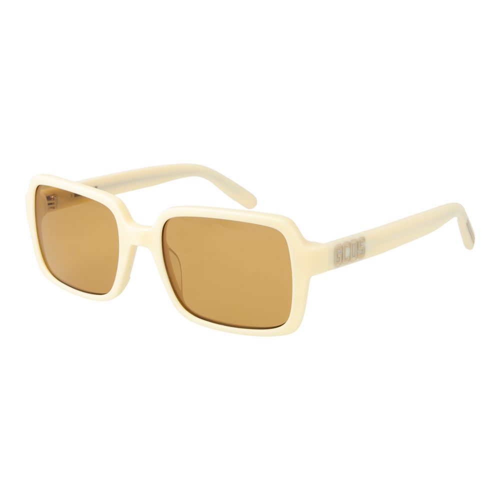 Beige Plastic Sunglasses