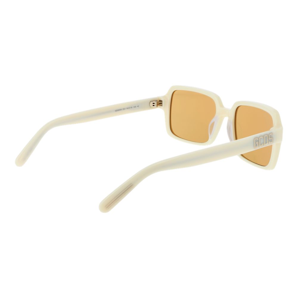 Beige Plastic Sunglasses