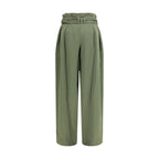Bicolor Cotton Casual Pants