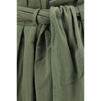 Bicolor Cotton Casual Pants