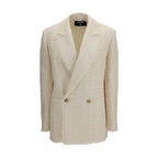 Beige Polyester Jackets And Coat