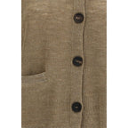 Beige Linen Cardigan