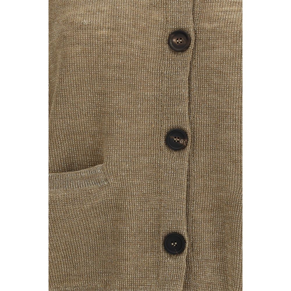 Beige Linen Cardigan