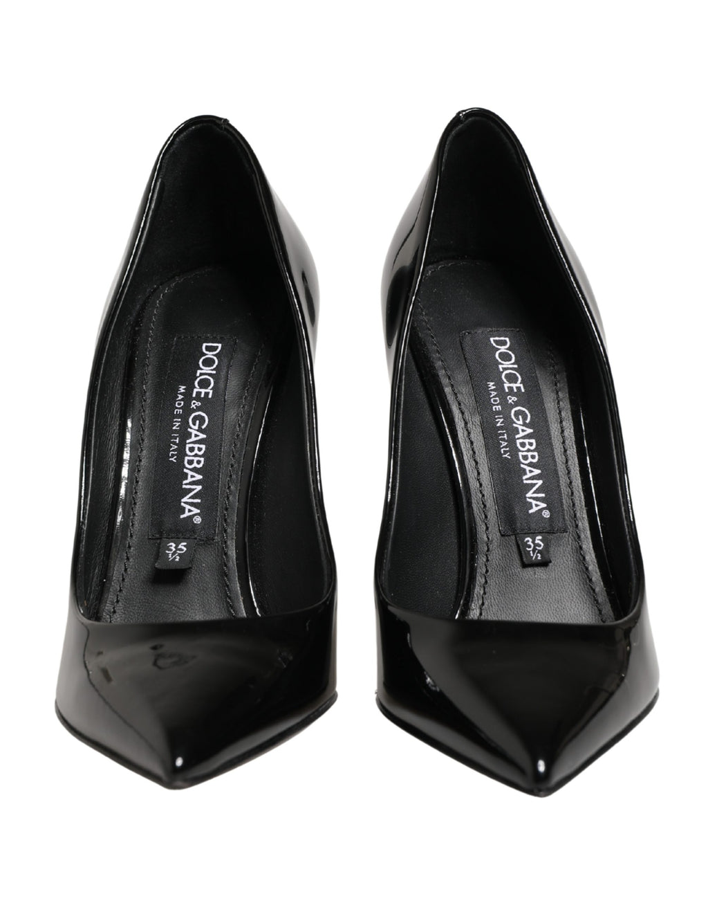 Black Calf Leather Stiletto Heels Pumps Shoes