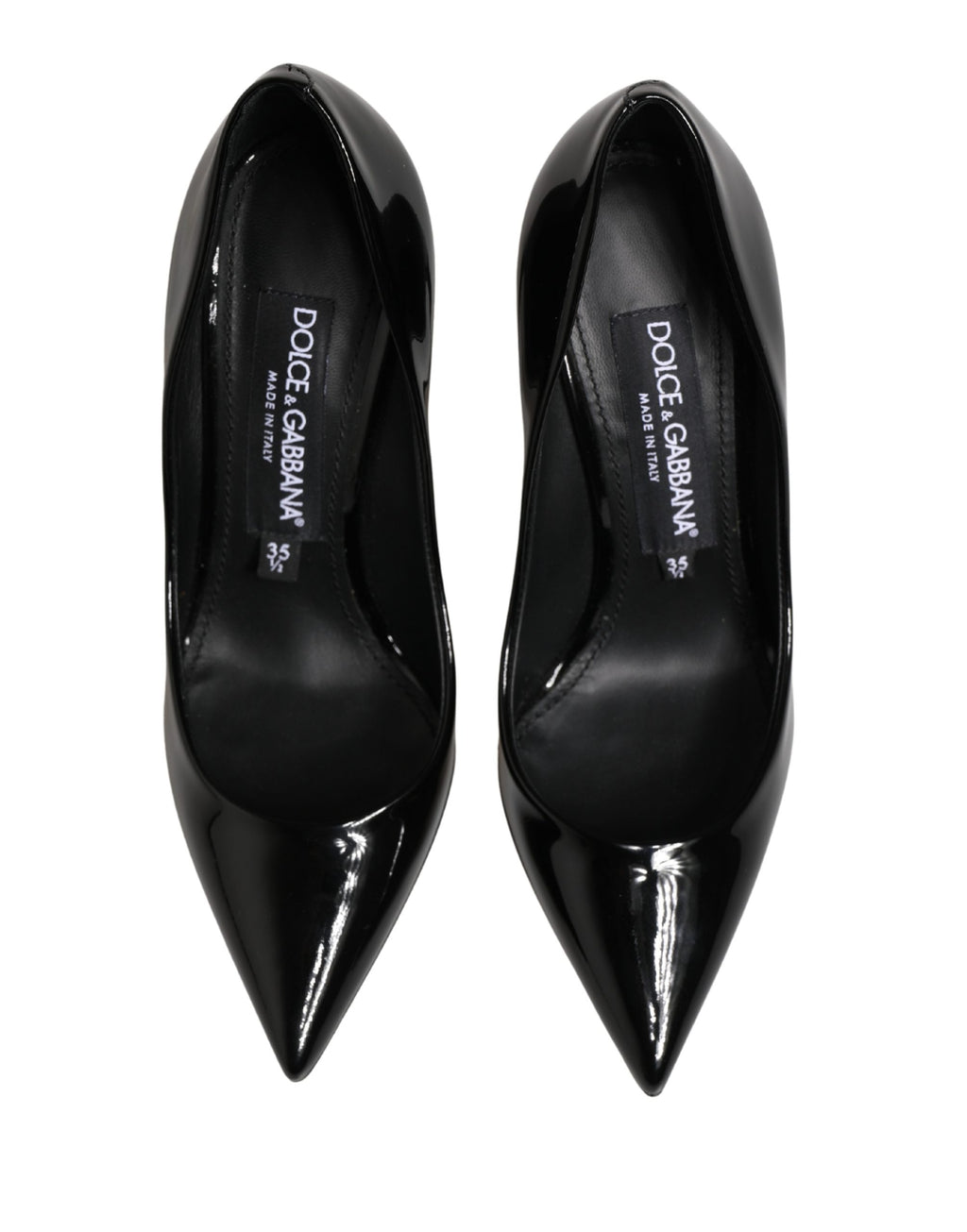 Black Calf Leather Stiletto Heels Pumps Shoes