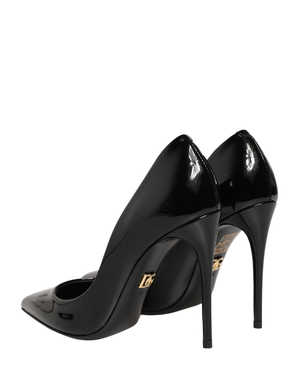 Black Calf Leather Stiletto Heels Pumps Shoes
