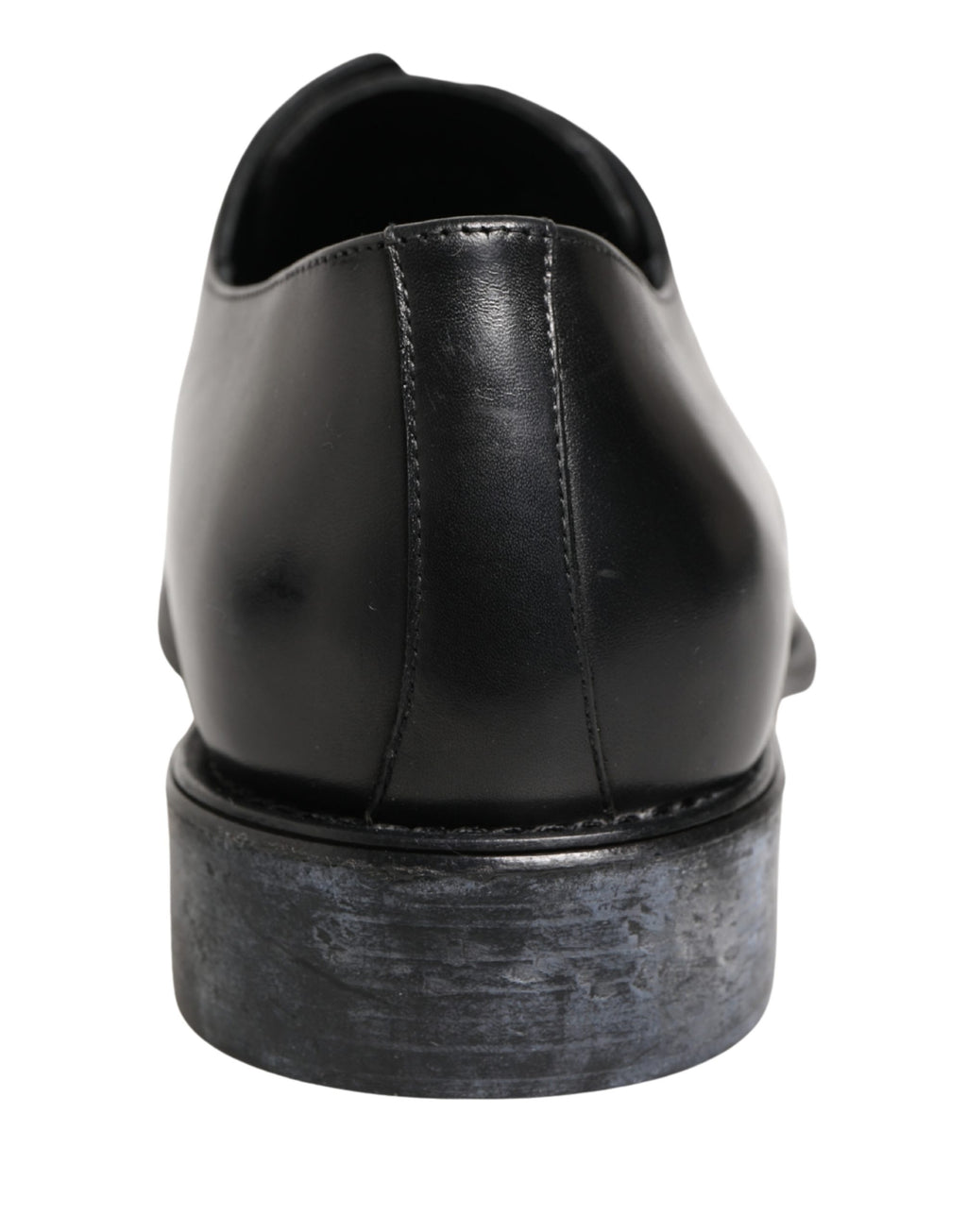 Black Calfskin Leather Derby Men Dress Shoes