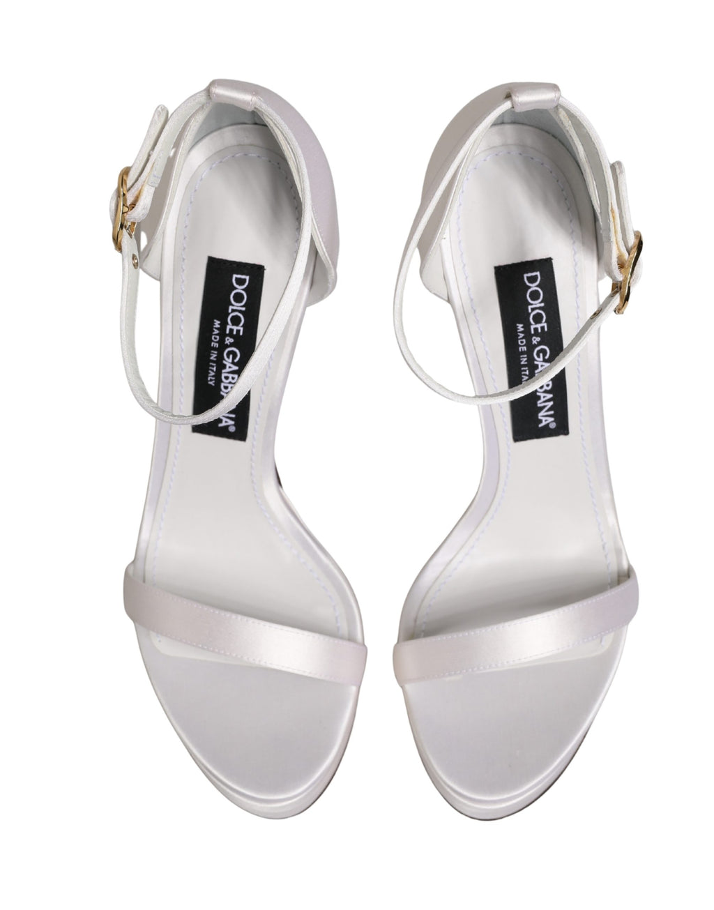 White Platform Ankle Strap Sandals Shoes