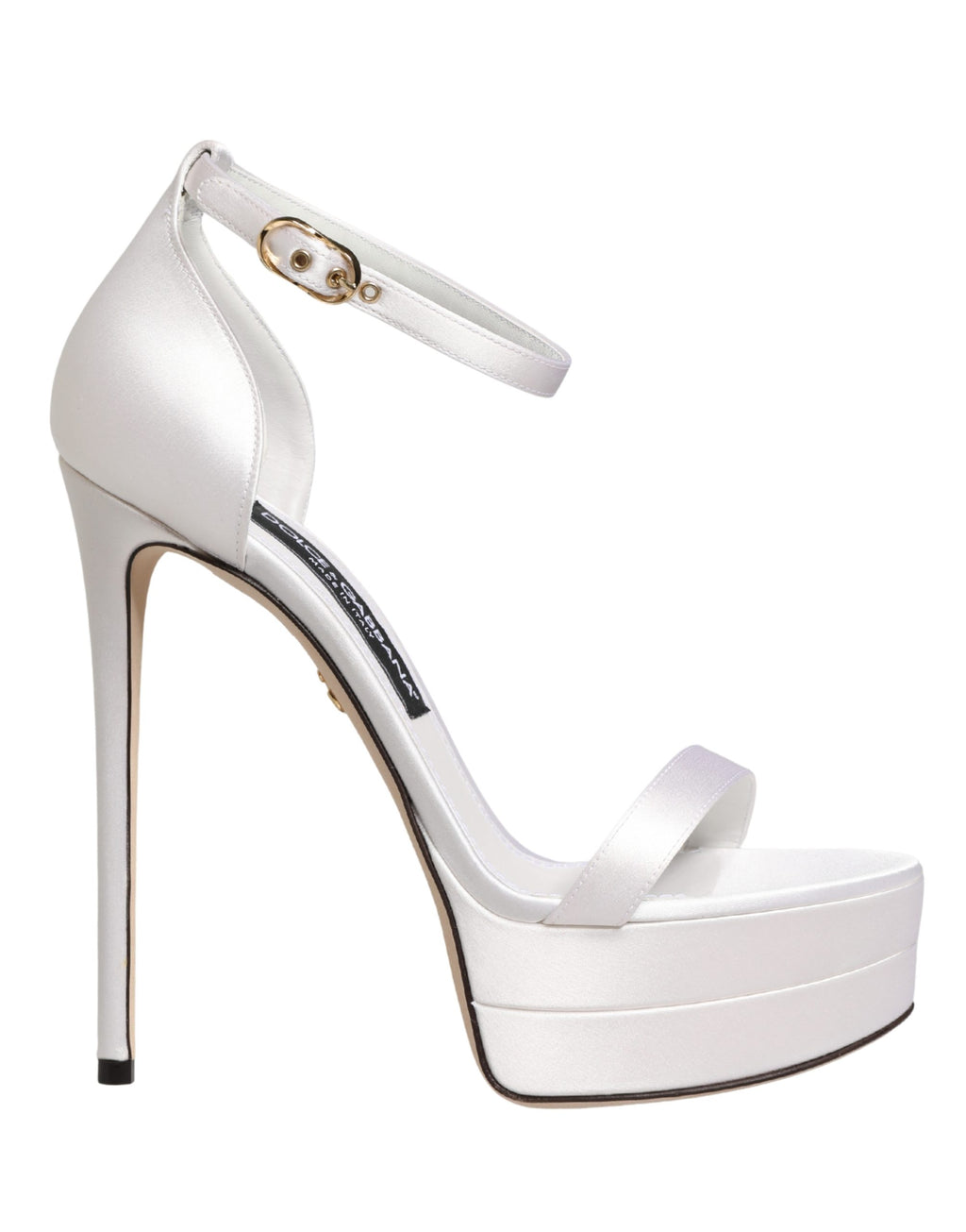 White Platform Ankle Strap Sandals Shoes