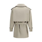 Beige Cotton Trench Coat