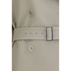 Beige Cotton Trench Coat