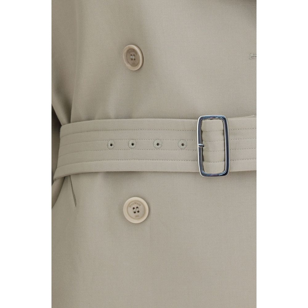 Beige Cotton Trench Coat