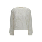 White Cotton Sweatshirt