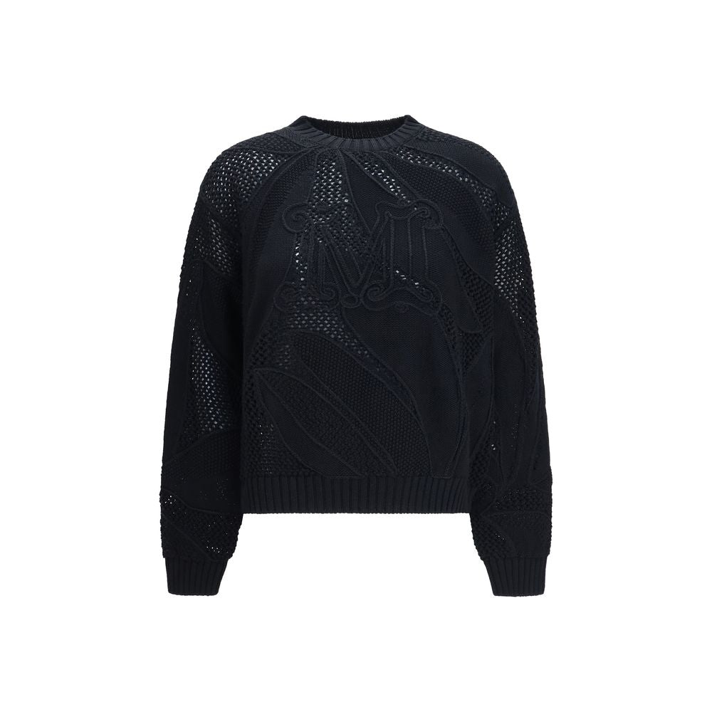 Black Cotton Sweatshirt
