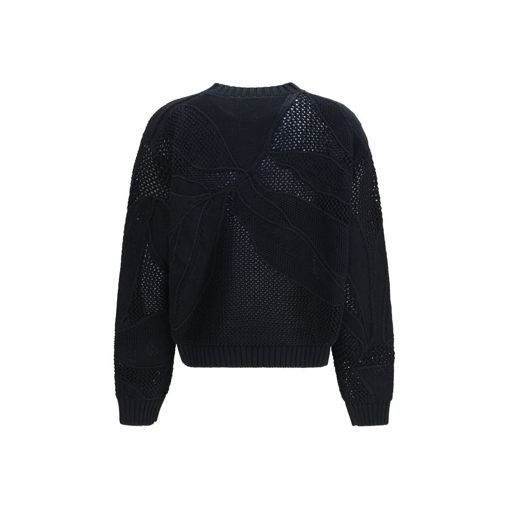 Black Cotton Sweatshirt