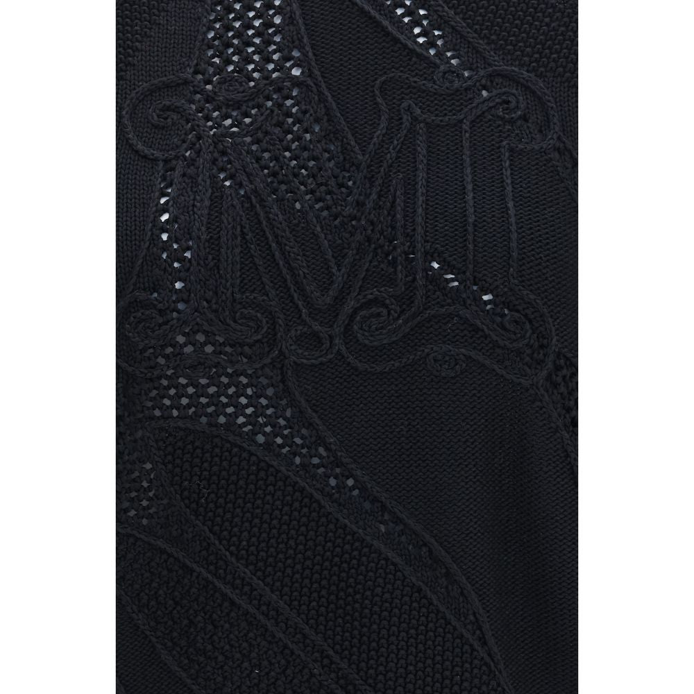 Black Cotton Sweatshirt