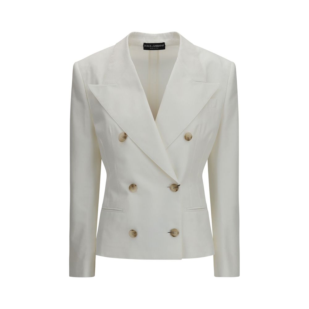 White Cotton Blazer