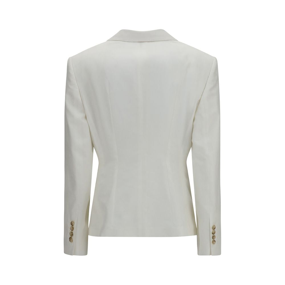 White Cotton Blazer