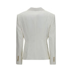 White Cotton Blazer