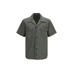 Gray Cotton Shortsleeve Shirt