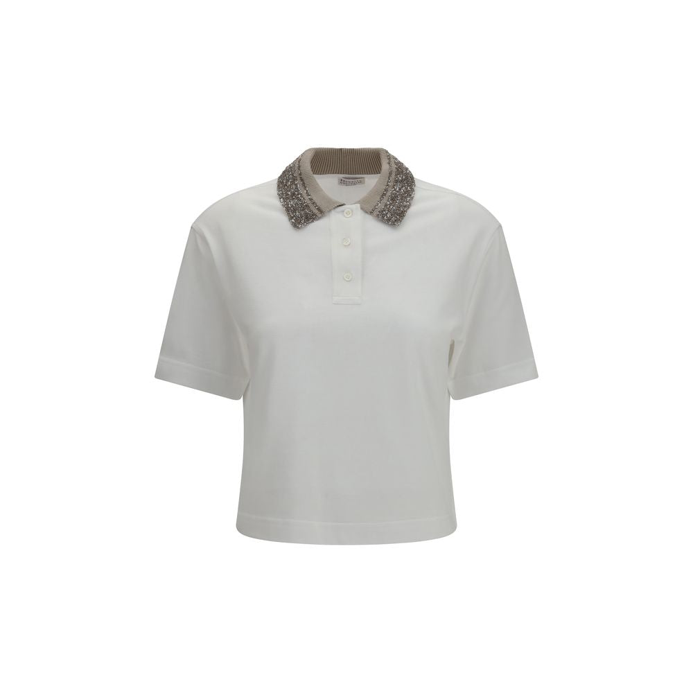 White Cotton Polo Shirt