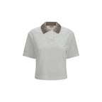 White Cotton Polo Shirt