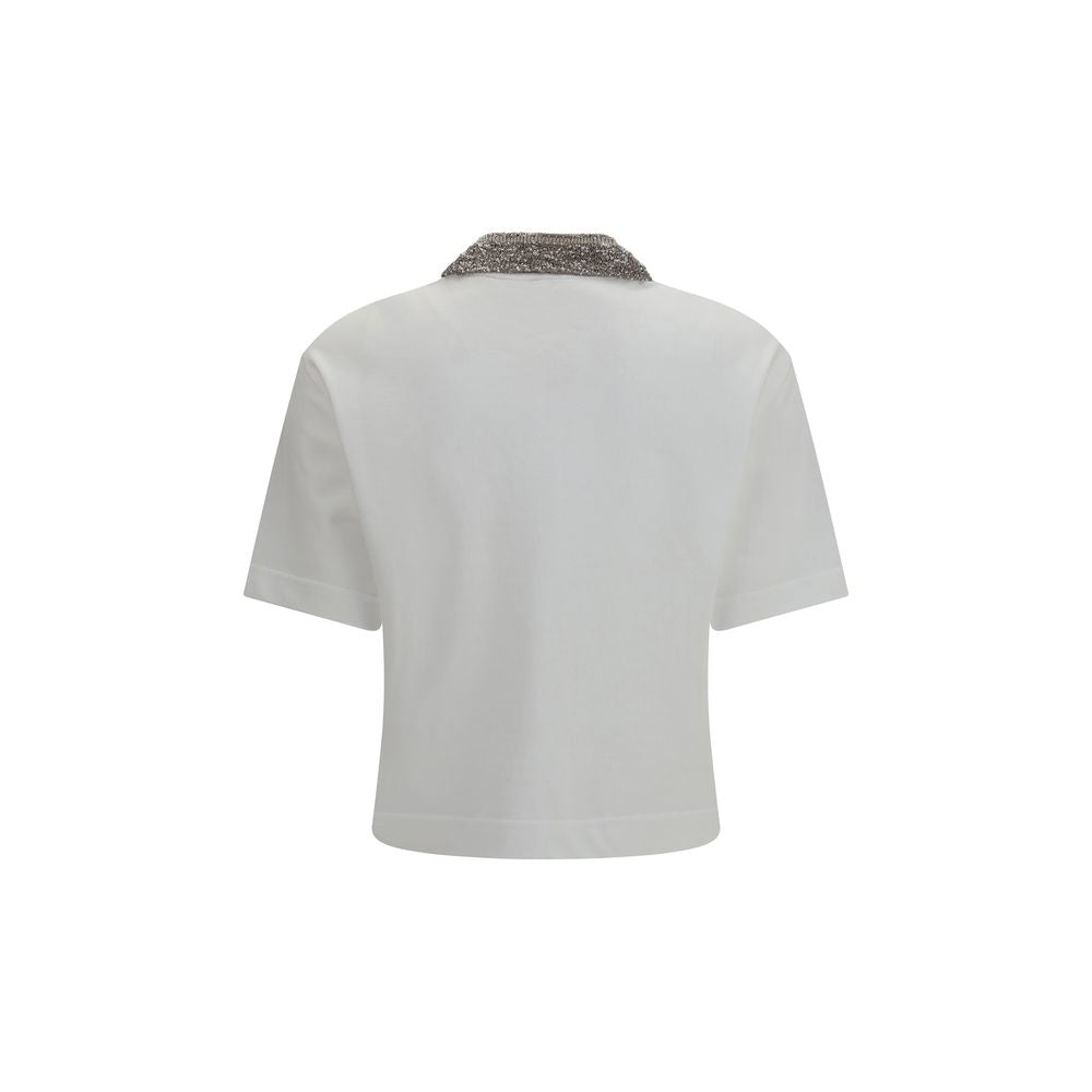 White Cotton Polo Shirt