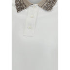 White Cotton Polo Shirt
