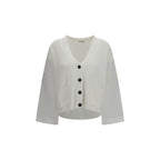 White Cotton Cardigan