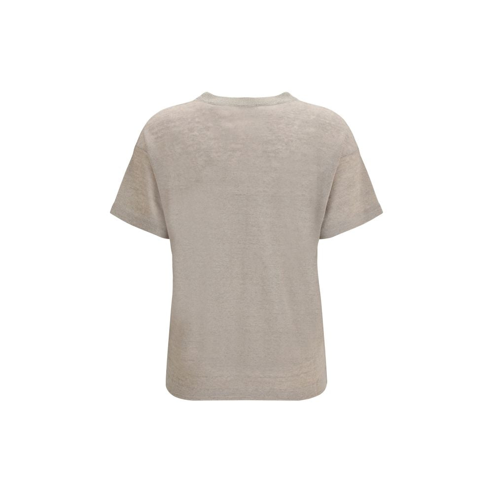 Beige Linen T-Shirt