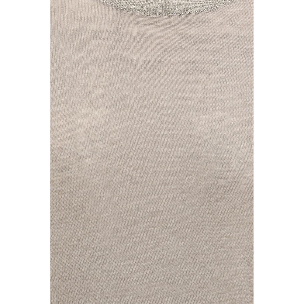 Beige Linen T-Shirt
