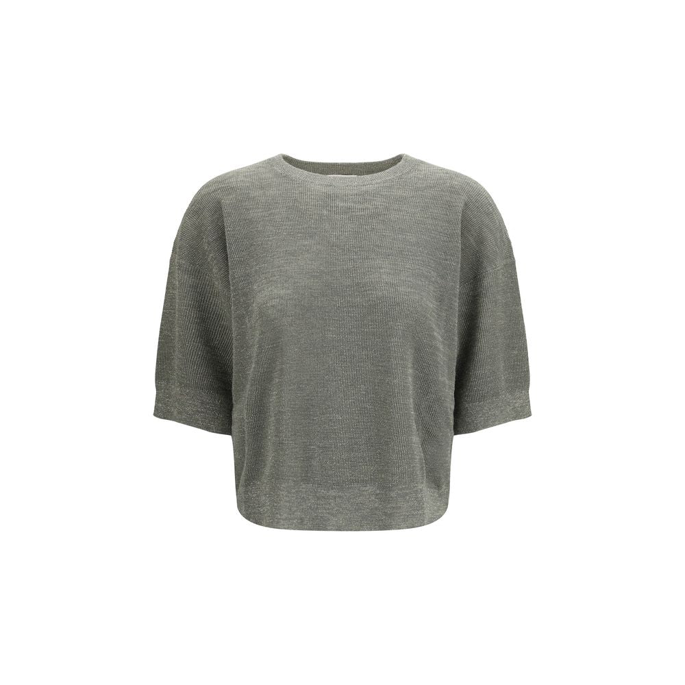 Bicolor Linen Sweatshirt
