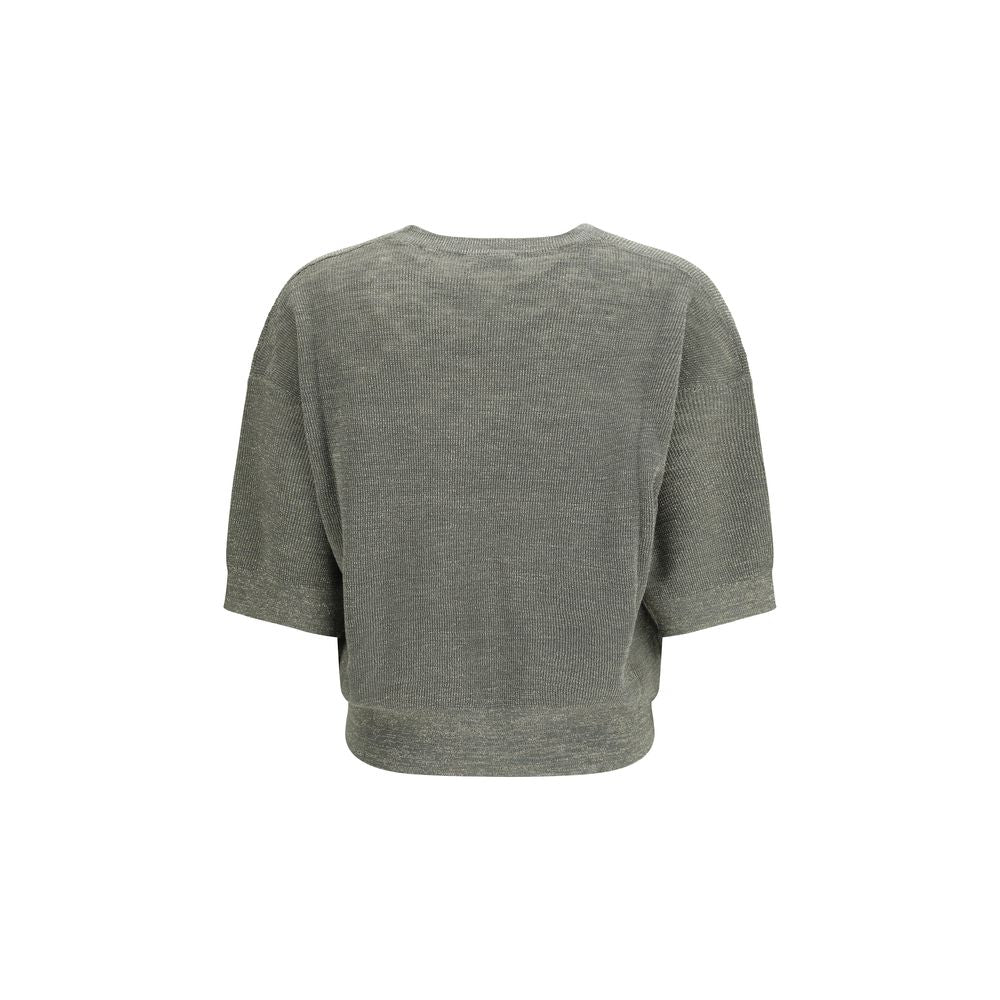 Bicolor Linen Sweatshirt