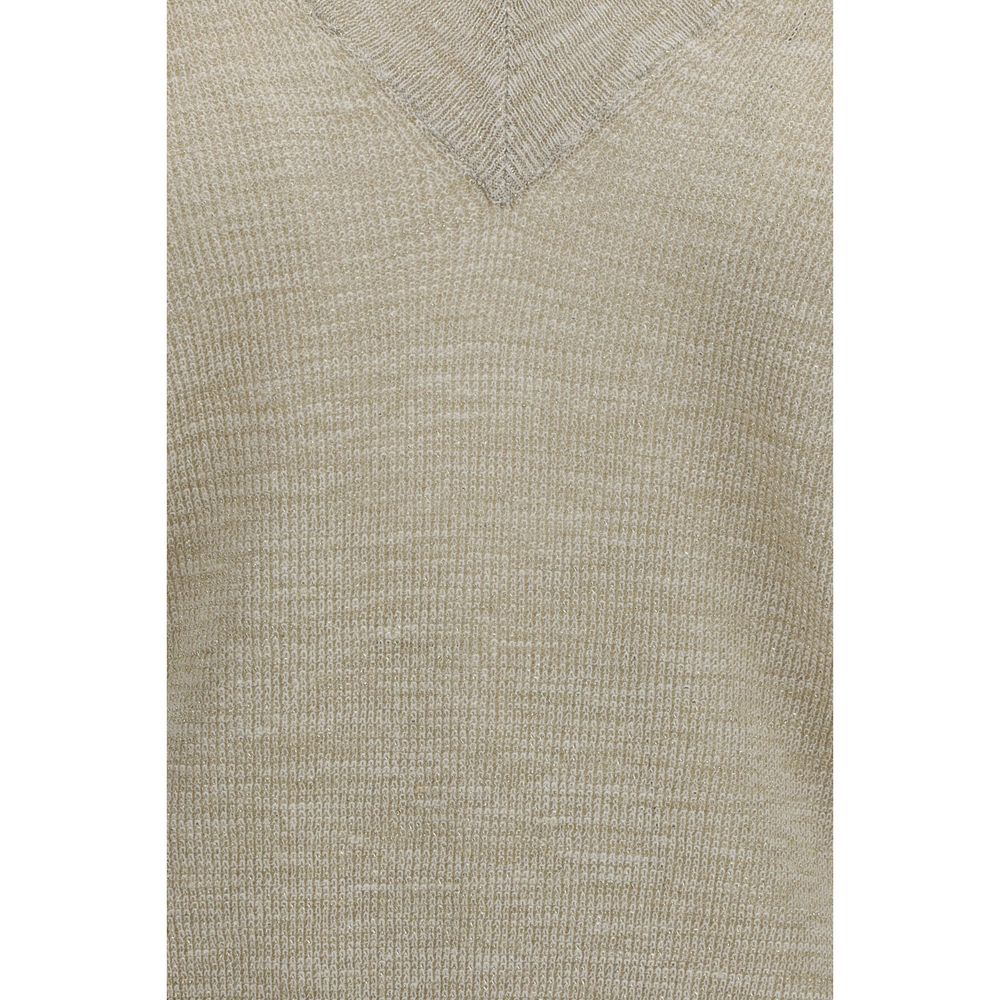 Beige Linen Sweatshirt