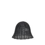 Black Raffia Hat