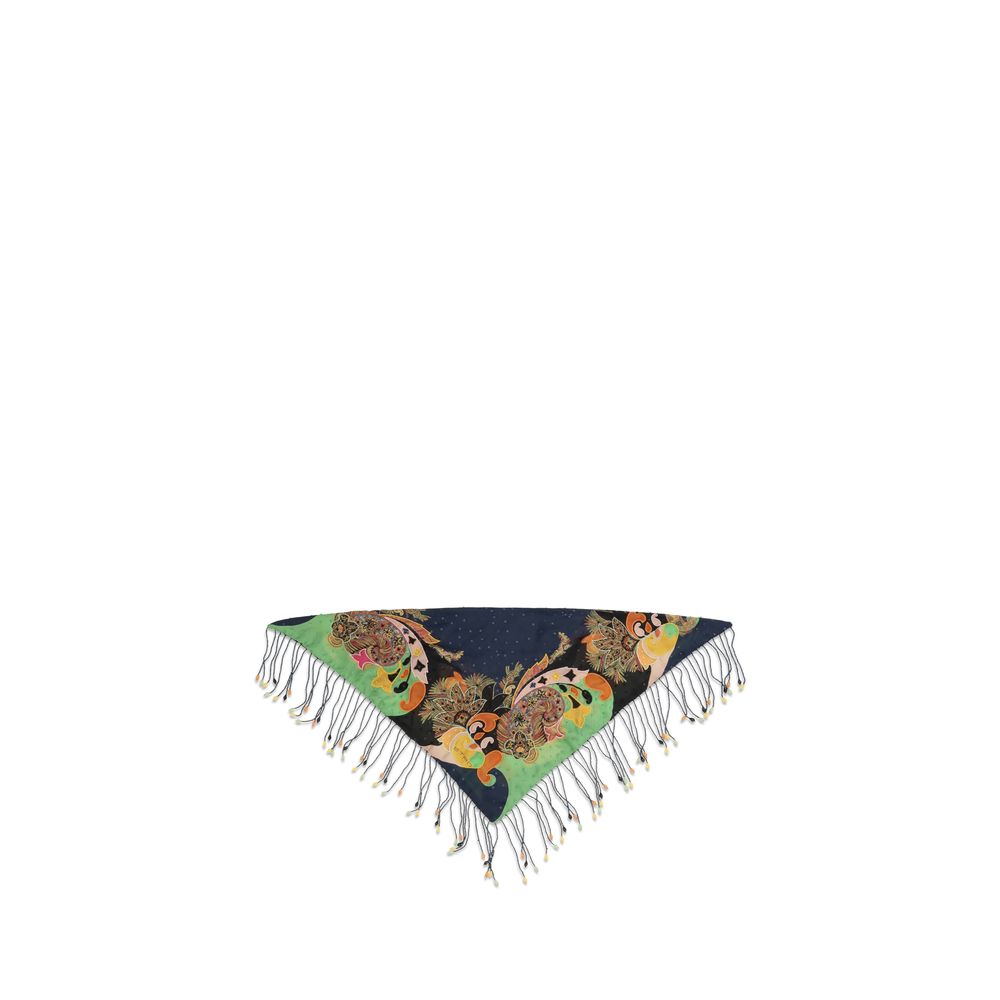 Multicolor Silk Scarf
