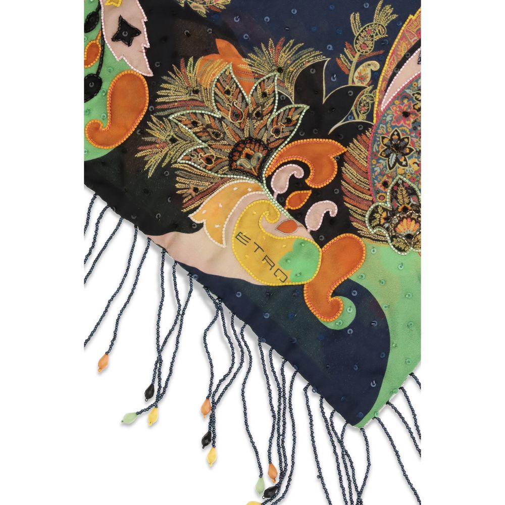 Multicolor Silk Scarf