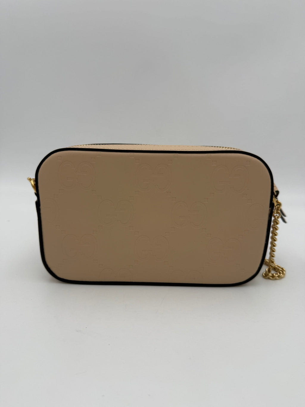 GUCCI GG Jumbo Beige with Front Pocket Shoulder Bag