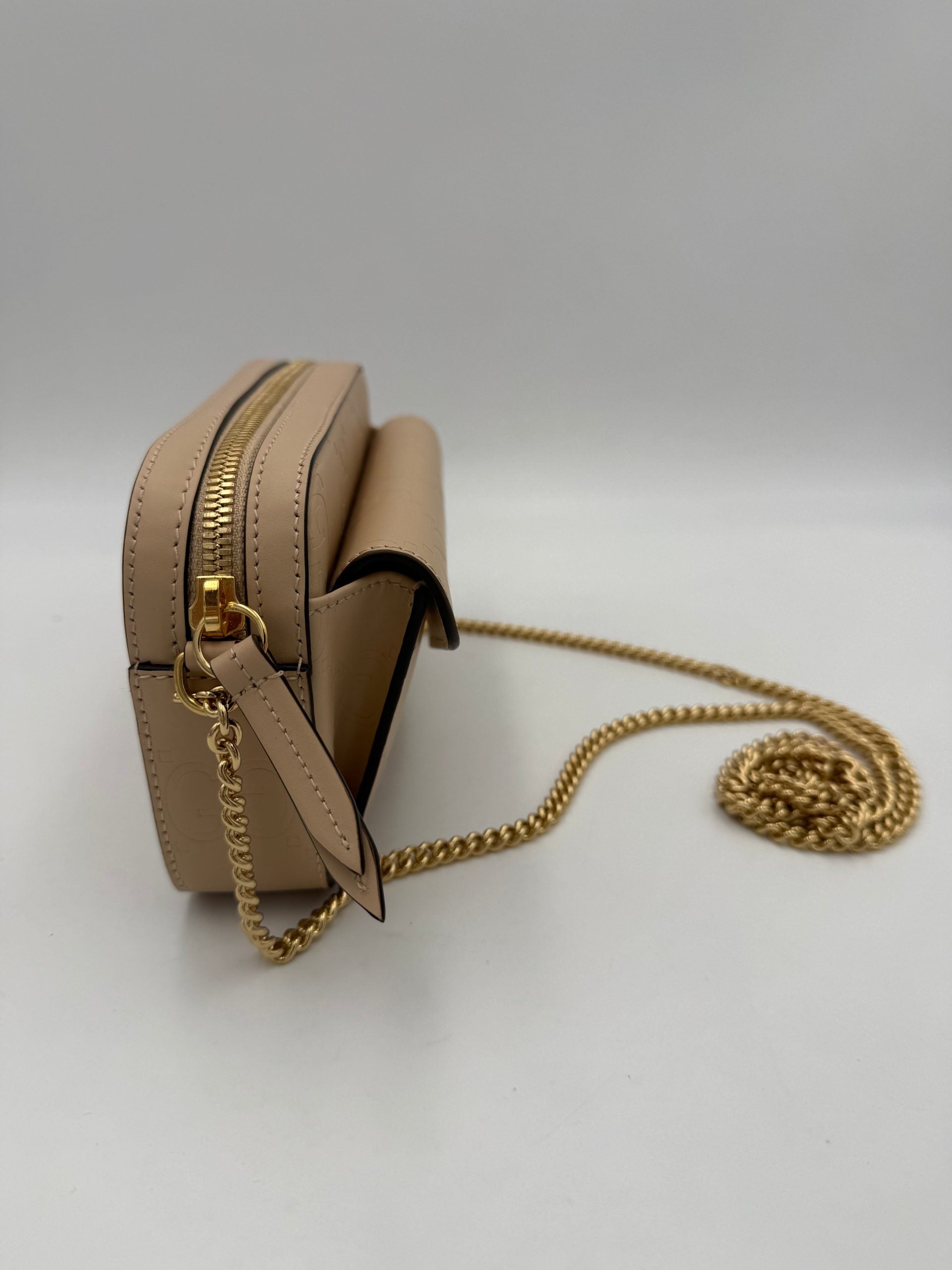 GUCCI GG Jumbo Beige with Front Pocket Shoulder Bag