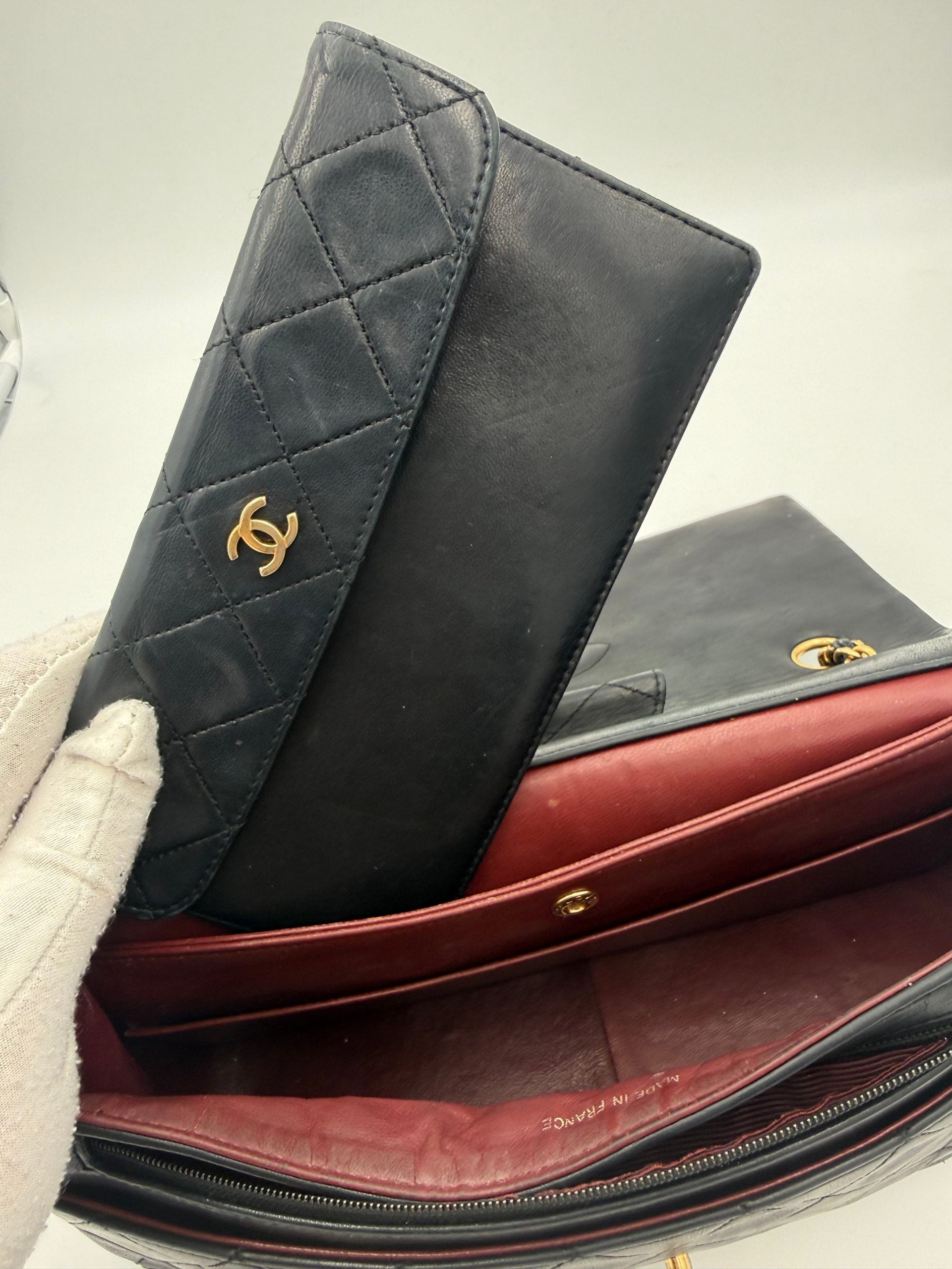 CHANEL Timeless Classic with Removable Pouch Handbag