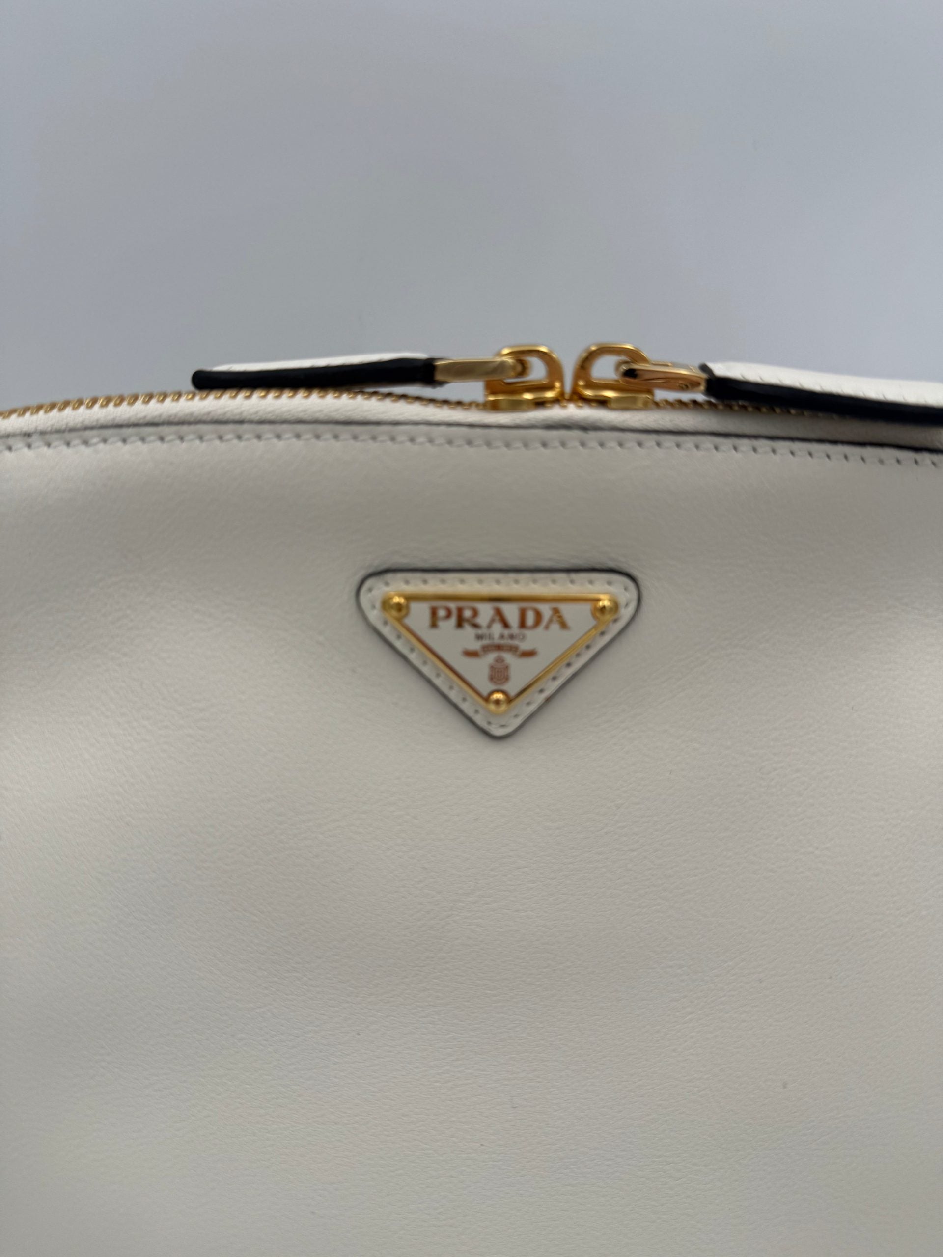 PRADA Bauletto BOWLING in Leather Handbag