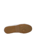 Blue Leather Athletic Sneakers