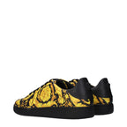 Black Leather Chunky Sneakers