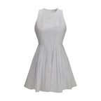 White Cotton Casual Dress