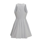 White Cotton Casual Dress