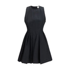 Black Cotton Casual Dress