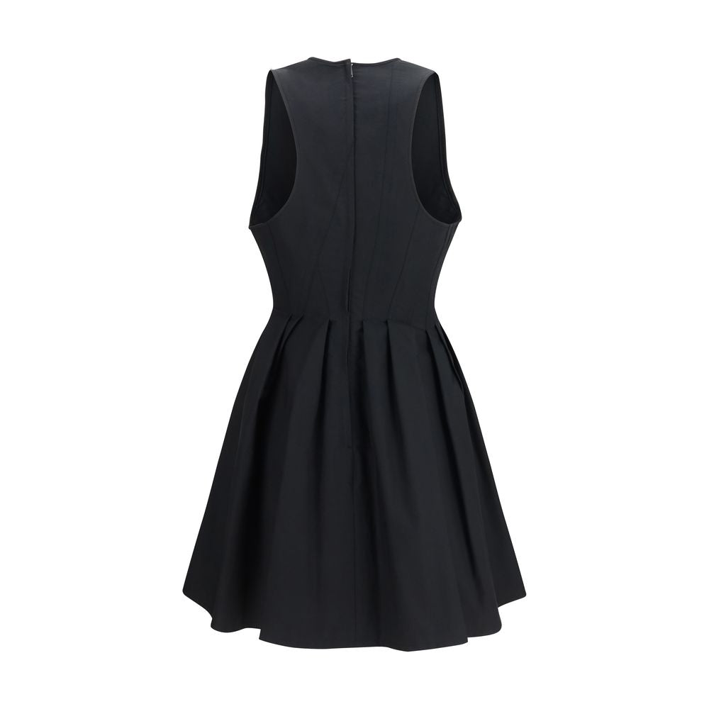 Black Cotton Casual Dress