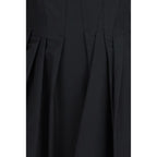 Black Cotton Casual Dress