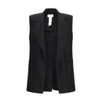 Black Viscose Waistcoat